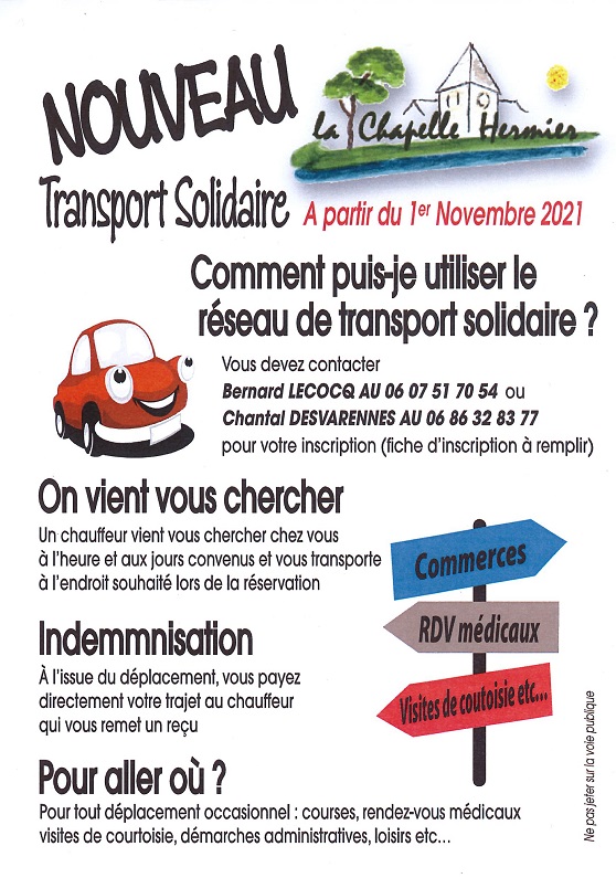Affiche Transport Solidaire