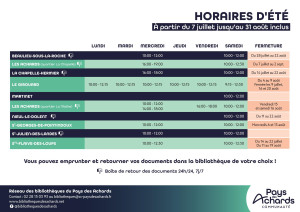 2025-06 Horaires Eté