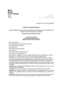 30 juin 2025 arrêté mesures temporaires prévention incendies et protection forêts_page-0001